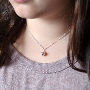 Sterling Silver Jingle Bell Necklace for Girls